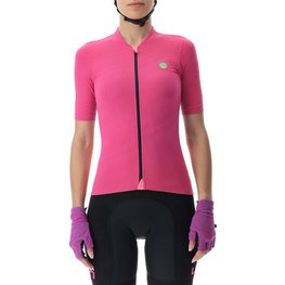 UYN Cycling short sleeve jersey - LIGHTSPEED LADY - pink/black