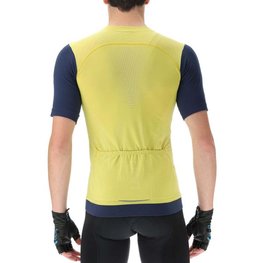 UYN Cycling short sleeve jersey - BIKING GARDA - yellow/blue