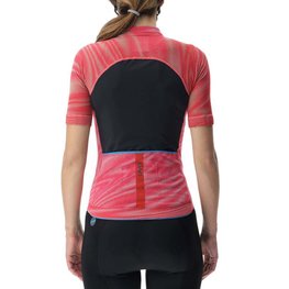 UYN Cycling short sleeve jersey - BIKING WAVE LADY - pink