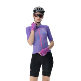 UYN Cycling short sleeve jersey - BIKING WAVE LADY - purple