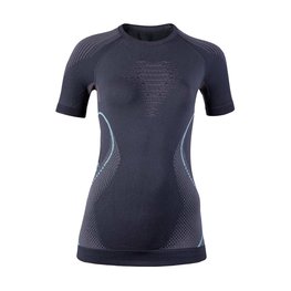 UYN Cycling long sleeve t-shirt - EVOLUTYON UW LADY - grey/turquoise