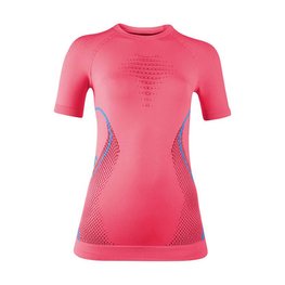 UYN Cycling long sleeve t-shirt - EVOLUTYON UW LADY - turquoise/pink