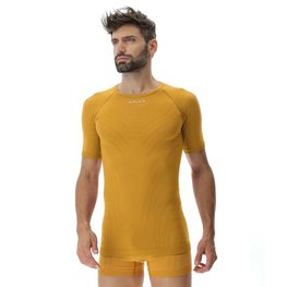UYN Cycling short sleeve t-shirt - MOTYON - yellow