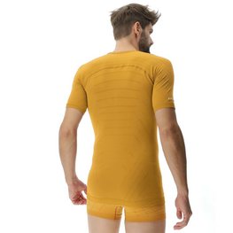 UYN Cycling short sleeve t-shirt - MOTYON - yellow