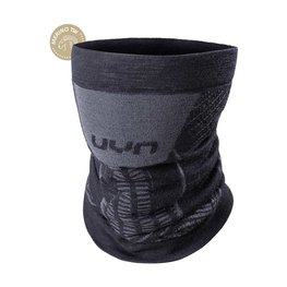 UYN Cycling neckwarmer - FUSYON MERINO - black/grey
