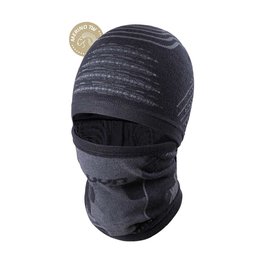 UYN Cycling balaklava - FUSYON MERINO 2in1 - black/grey