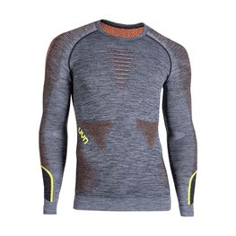 UYN Cycling long sleeve t-shirt - AMBITYON - orange/grey
