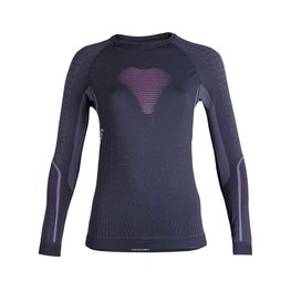 UYN Cycling long sleeve t-shirt - VISYON LADY - black/purple
