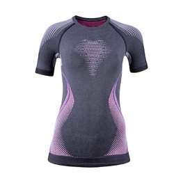 UYN Cycling long sleeve t-shirt - EVOLUTYON LADY - pink/grey