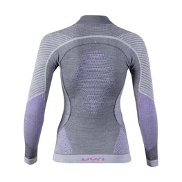 UYN Cycling long sleeve t-shirt - FUSYON MERINO LADY - grey/black