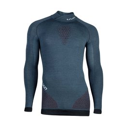 UYN Cycling long sleeve t-shirt - FUSYON MERINO - black