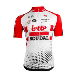 Cycling short sleeve jersey - LOTTO SOUDAL 2019 - red/white