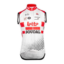 Cycling gilet - LOTTO SOUDAL 2019 - red/white