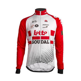 Cycling thermal jacket - LOTTO SOUDAL 2019 - red/white