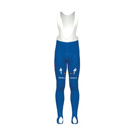 Cycling long bib trousers - QUICKSTEP 20 WINTER - blue