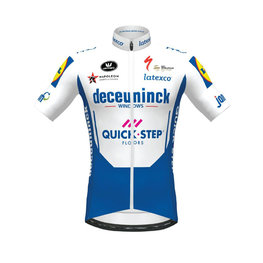 Cycling short sleeve jersey - QUICKSTEP 2020 - white/blue