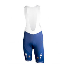 Cycling bib shorts - QUICKSTEP 2019 ESL - blue