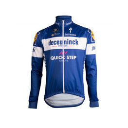 Cycling thermal jacket - QUICKSTEP 2019 - blue/white