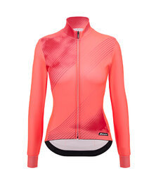 SANTINI Cycling winter long sleeve jersey - PURE DYE - pink