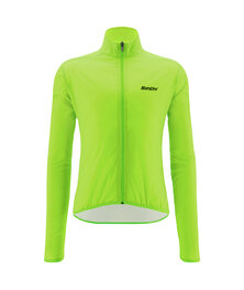 SANTINI Cycling windproof jacket - NEBULA  - light green